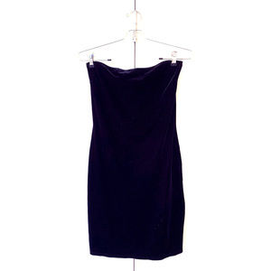 Black Velvet Body-Con Tube Dress